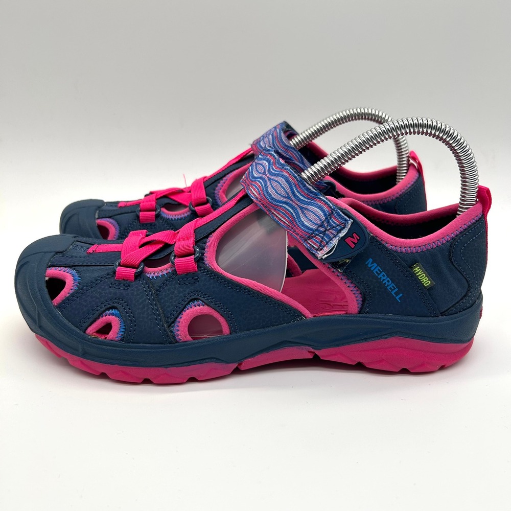 Merrell Hydro Water Sandals Kids 6M Navy Pink Outdoor Hiking Sport MK160858